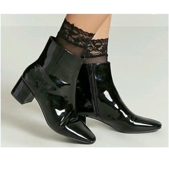 faux patent leather boots forever 21